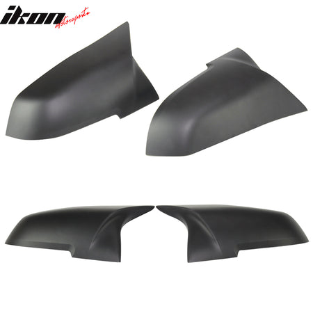 Fits 13-18 BMW F31 3 Series Matte Black Side View Mirror Covers Replacement 2PCS