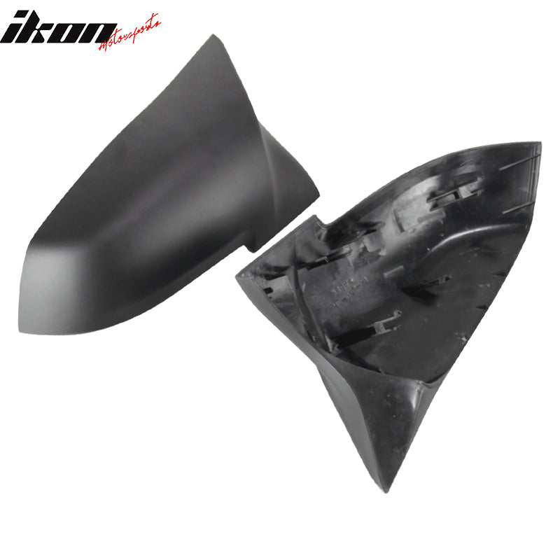 Fits 12-18 BMW F30 3 Series Matte Black Side View Mirror Covers Replacement 2PCS