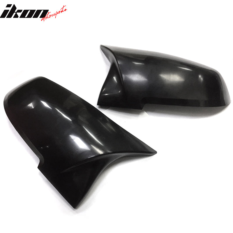 Fits 09-15 BMW E84 X1 OE Replacement M Sports Upgrade Matte Black Mirror Cover