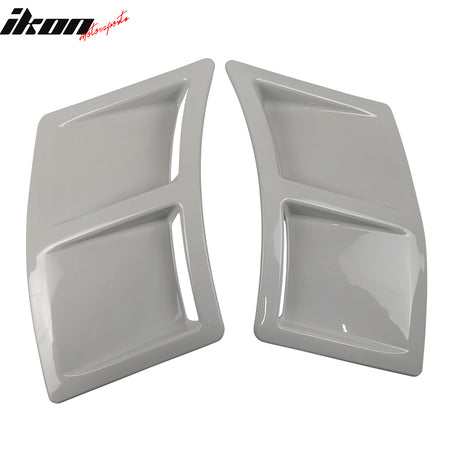 Fits 15-21 Subaru WRX STI Style Rear Bumper Side Fender Vent Painted #K1X White