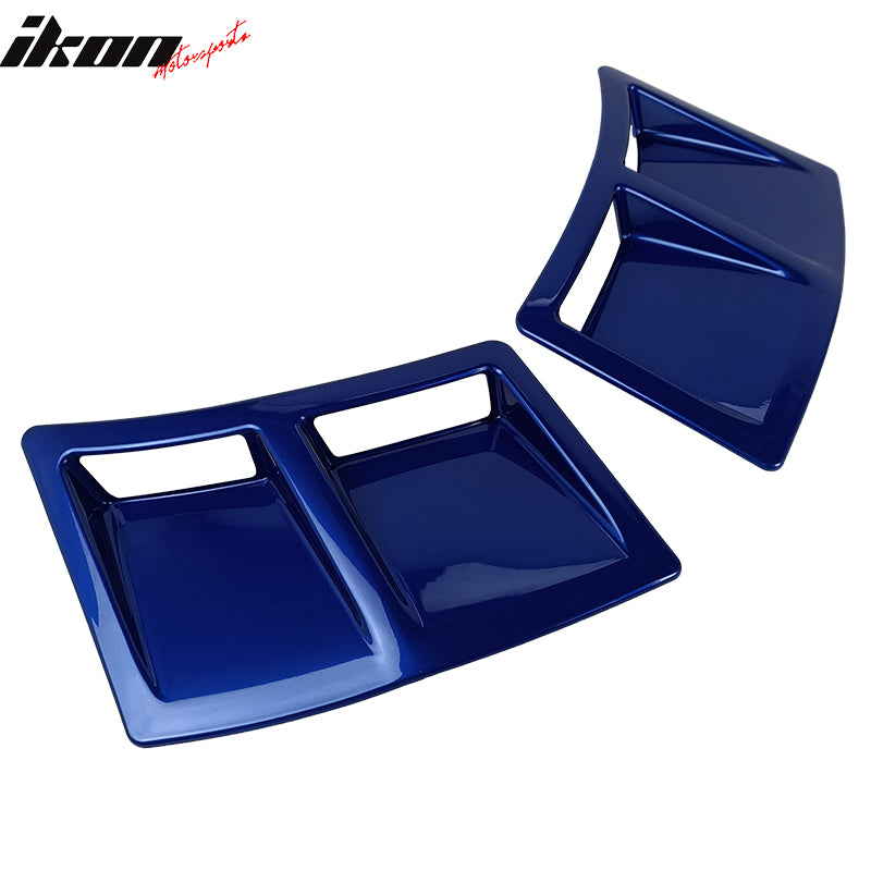 Fits 15-21 Subaru WRX STI Style Rear Bumper Side Fender Vent Painted #K7X Blue