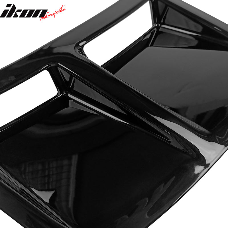 Fits 15-21 Subaru WRX STI Style Rear Bumper Side Fender Vent Painted #D4S Black