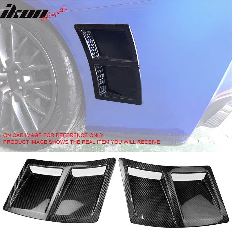 2015-2021 Subaru WRX STI Style Carbon Fiber CF Rear Side Fender Vent