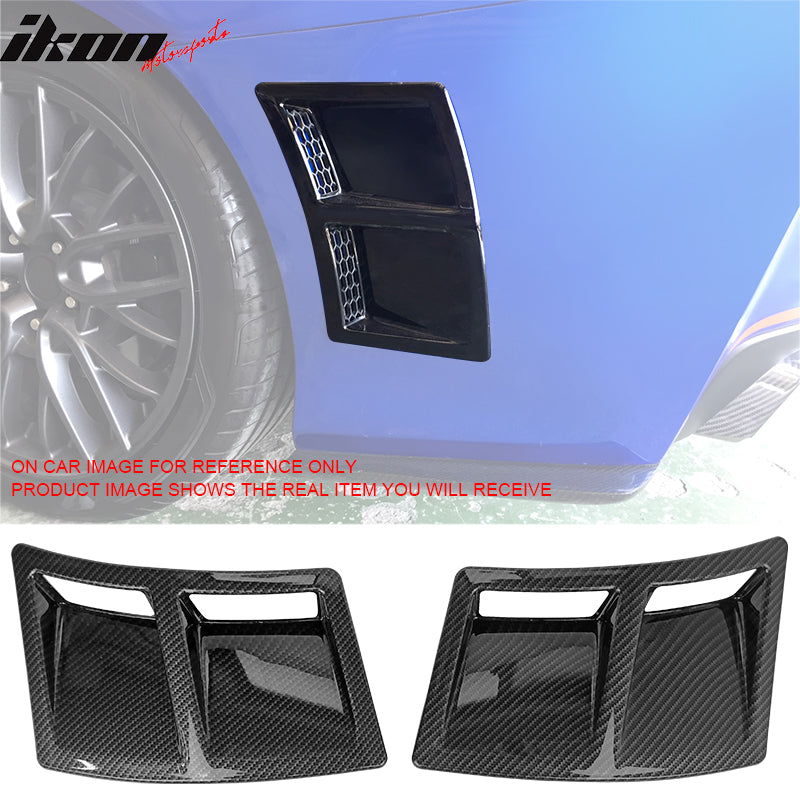 2015-2021 Subaru WRX STI Style Carbon Fiber Print Rear Side Vent Cover