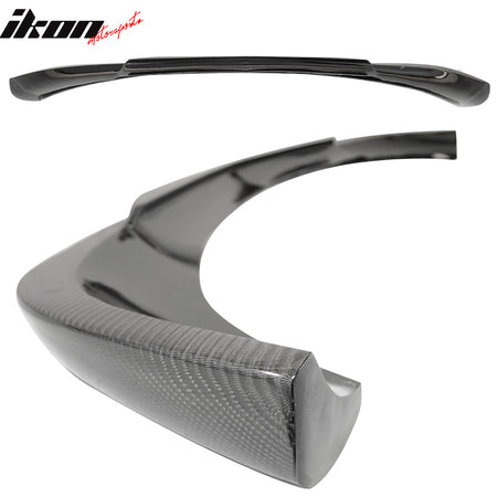 IKON MOTORSPORTS, Front Bumper Lip Compatible With 2012-2014 W204 Sedan , Matte Carbon Fiber Godhand Style Front Lip Spoiler Wing Chin Splitter, 2013