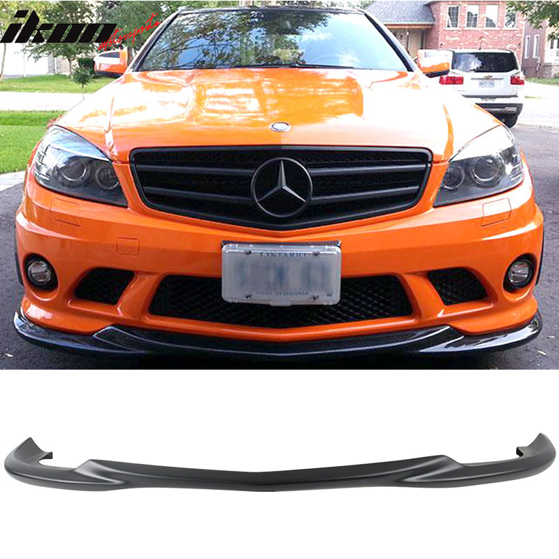 2008-2011 W204 C63 Pre-LCI Godhand Front Bumper Lip Matte Black FRP