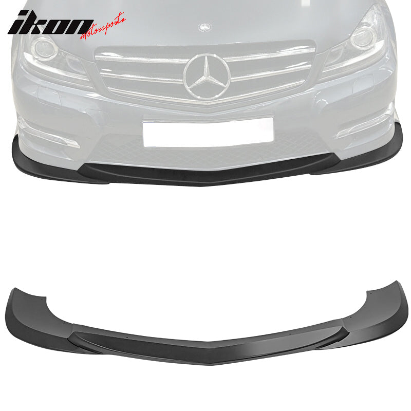 2012-2014 Benz W204 C Class GH Style 3PC Unpainted Front Bumper Lip