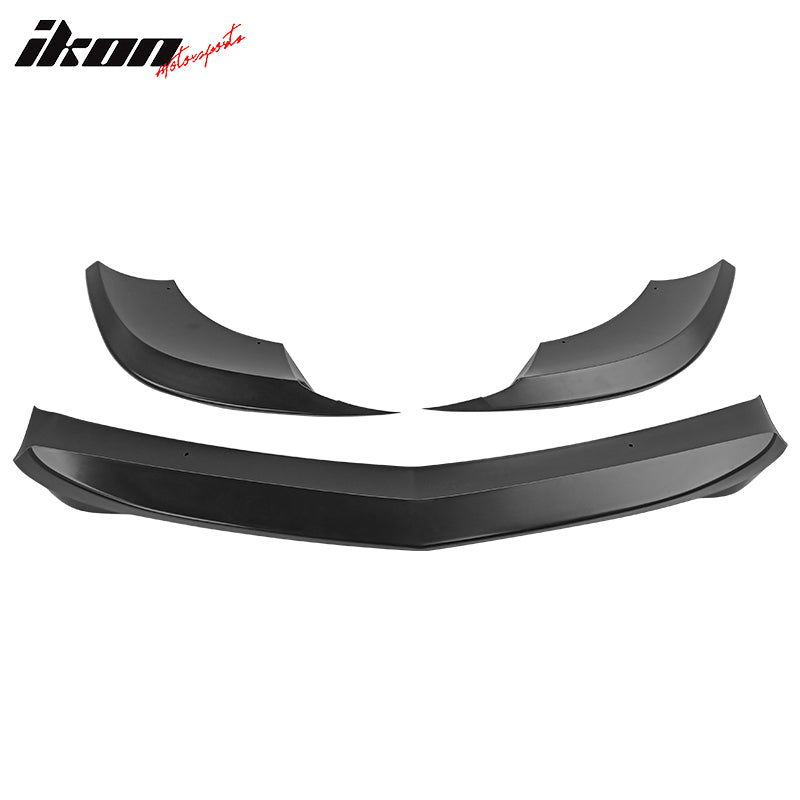 Fits 12-14 Benz W204 C Class GH Style 3PC Front Bumper Lip Spoiler Unpainted ABS