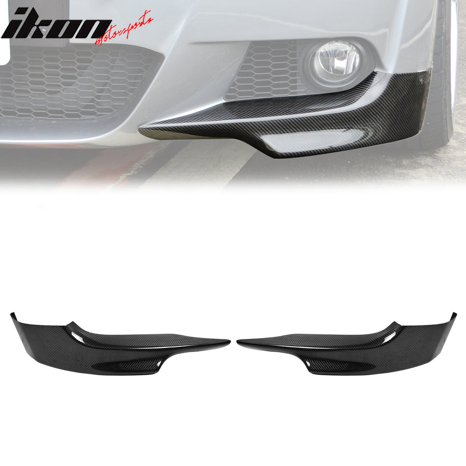 2007-2010 BMW E92 M-Tech Style Front Lip Splitters Carbon Fiber