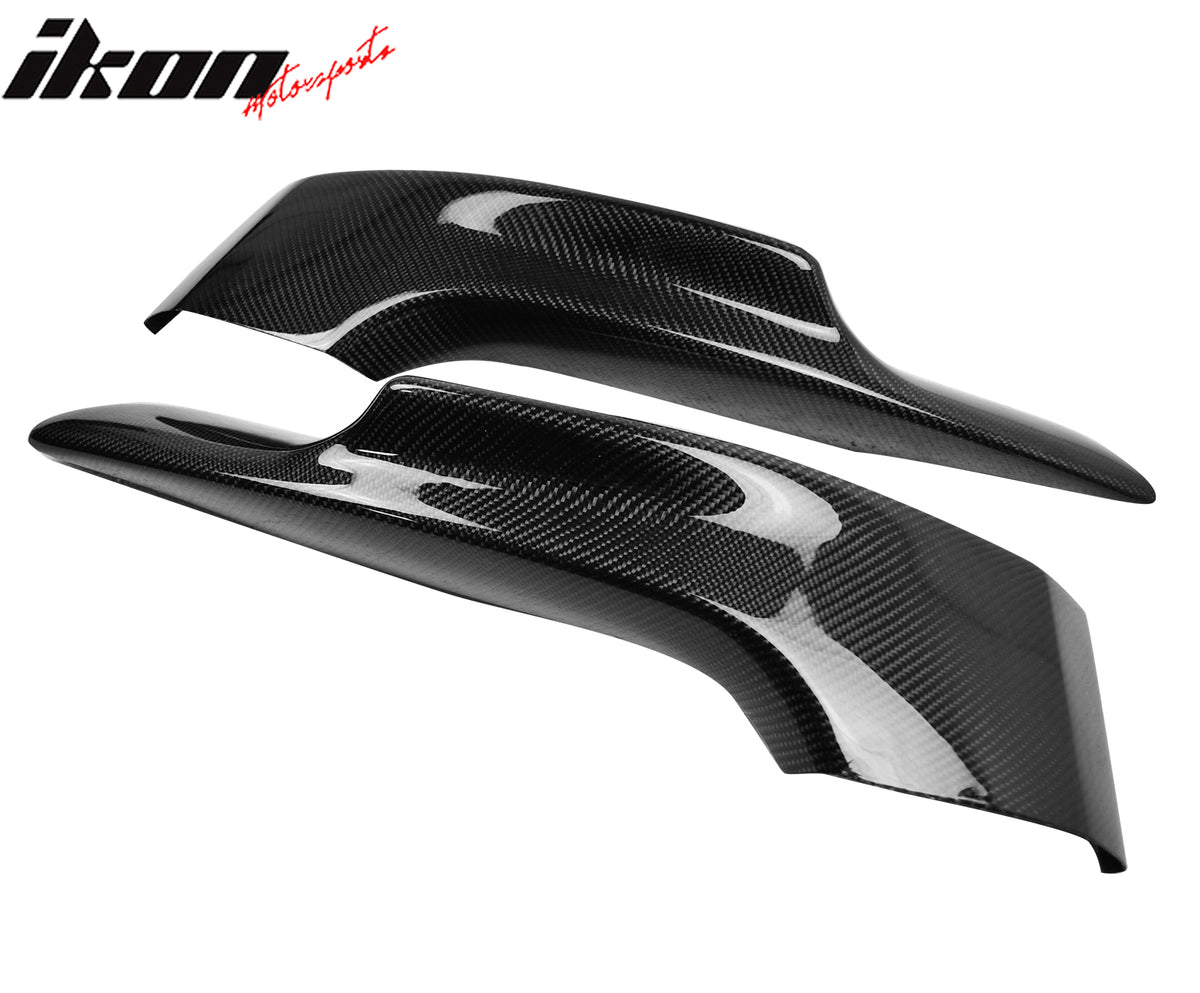 Fits 07-10 BMW E92 M-Tech Style Front Bumper Lip Splitters Carbon Fiber Canards