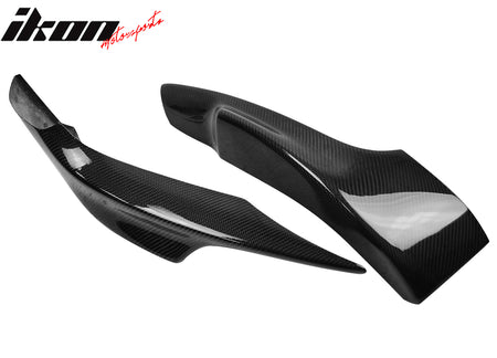 Fits 07-10 BMW E92 M-Tech Style Front Bumper Lip Splitters Carbon Fiber Canards