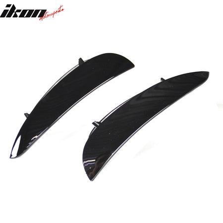 Fits 17-23 Benz W213 E Class Sedan AMG Style Front Vent Flaps Painted #040 Black