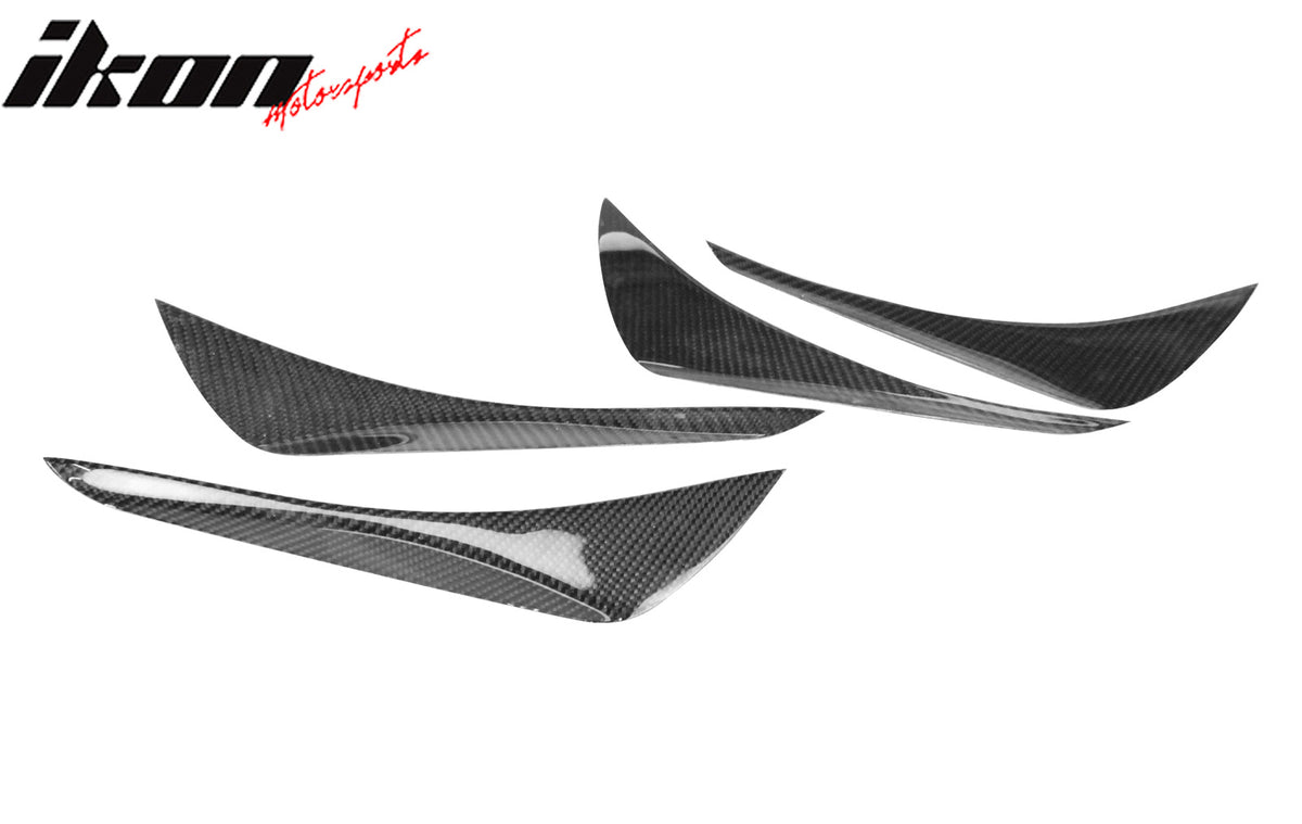 Fits 17-20 Subaru BRZ Toyota 86 GT86 Front Bumper Canards Carbon Fiber Air Vent