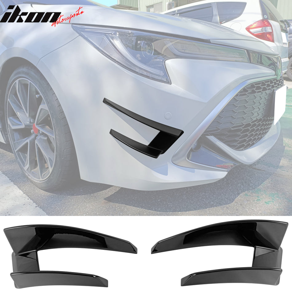 2019-2024 Toyota Corolla Hatchback D Style Painted #218 Front Canards