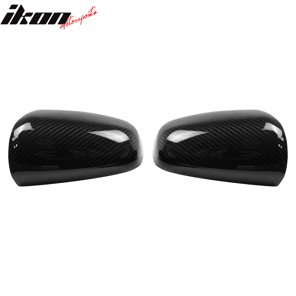 2005-2008 Audi A4 A6 Rear View Mirror Cover Carbon Fiber OEM Style 2PC