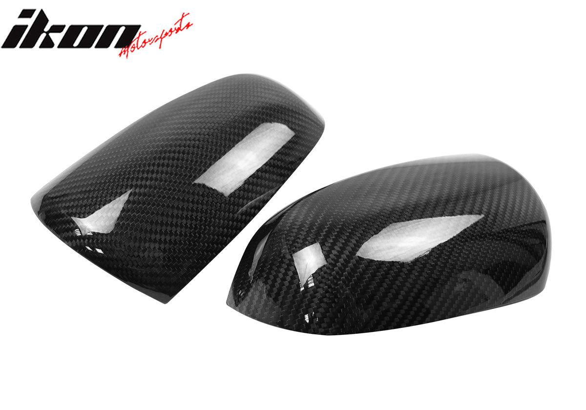 Fits 05-08 Audi A4 A6 Mirror Covers Carbon Fiber OE Style Side Rear View Cap 2PC