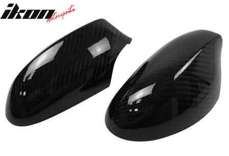 Fits 10-13 BMW E82 1-Series Mirror Covers Carbon Fiber OE Style Rear View Caps