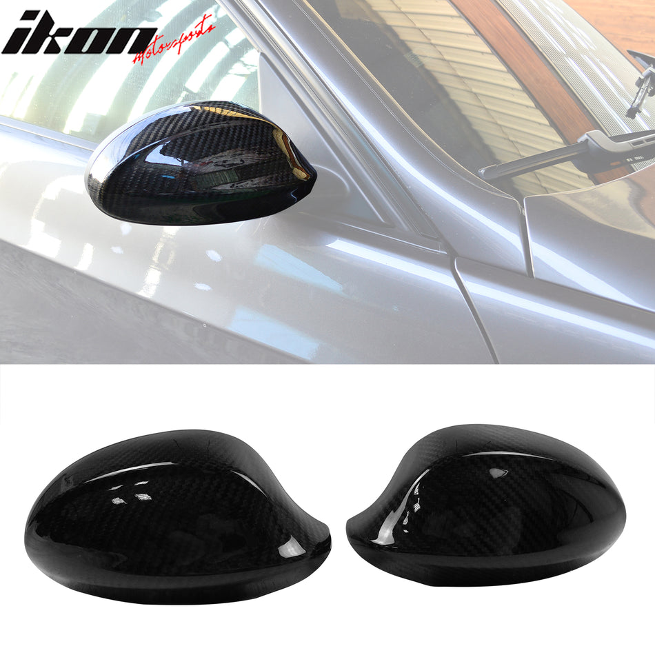 2006-2008 BMW E90 Mirror Covers Carbon Fiber OE Style Rear View Caps