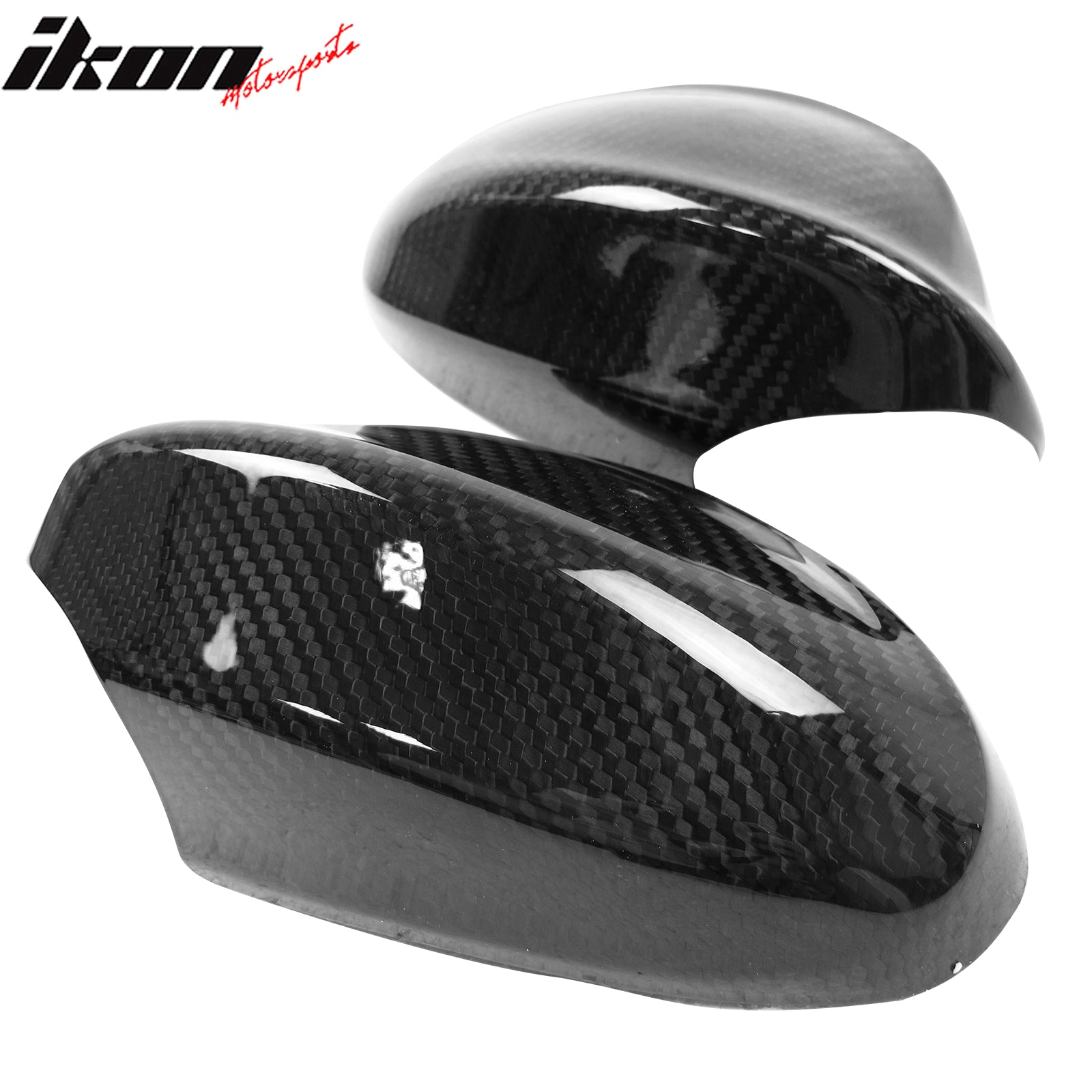 Fits 06-08 BMW E90 3-Series Mirror Covers Carbon Fiber OE Style Rear View Caps