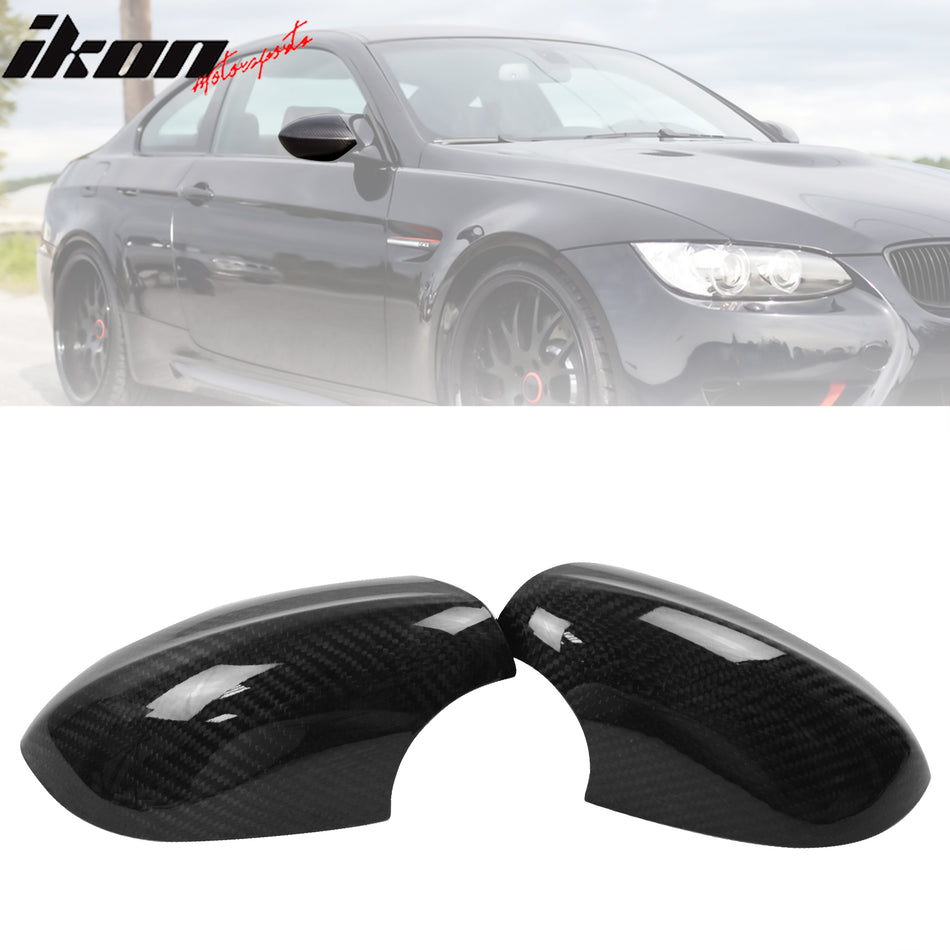 2010-2013 BMW E92 Mirror Covers Carbon Fiber M3 Style Rear View Caps