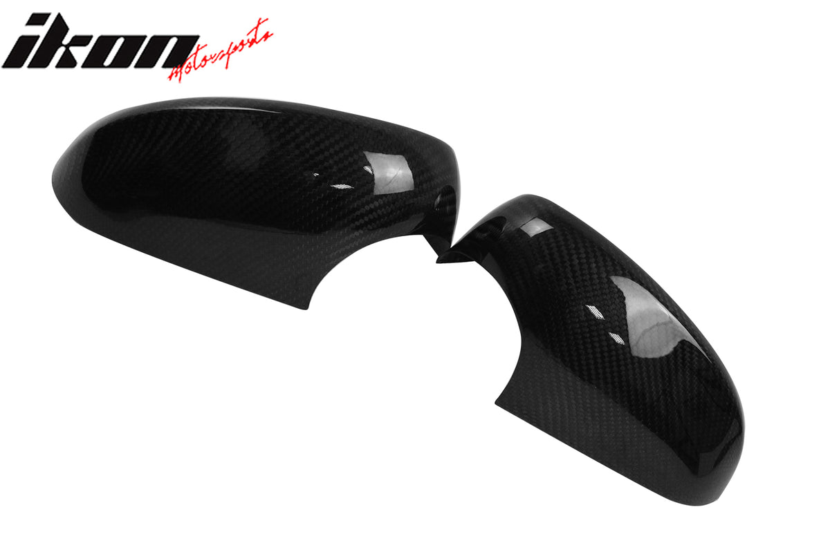 Fits 07-09 BMW E92 3-Series Mirror Covers Carbon Fiber OE Style Rear View Caps