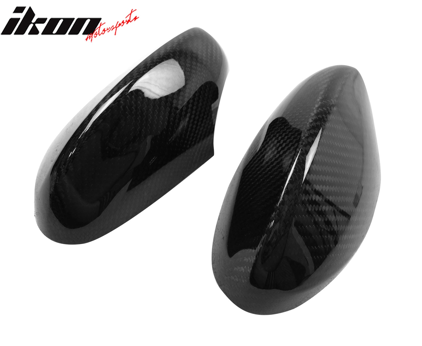 Fits 07-09 BMW E92 3-Series Mirror Covers Carbon Fiber OE Style Rear View Caps