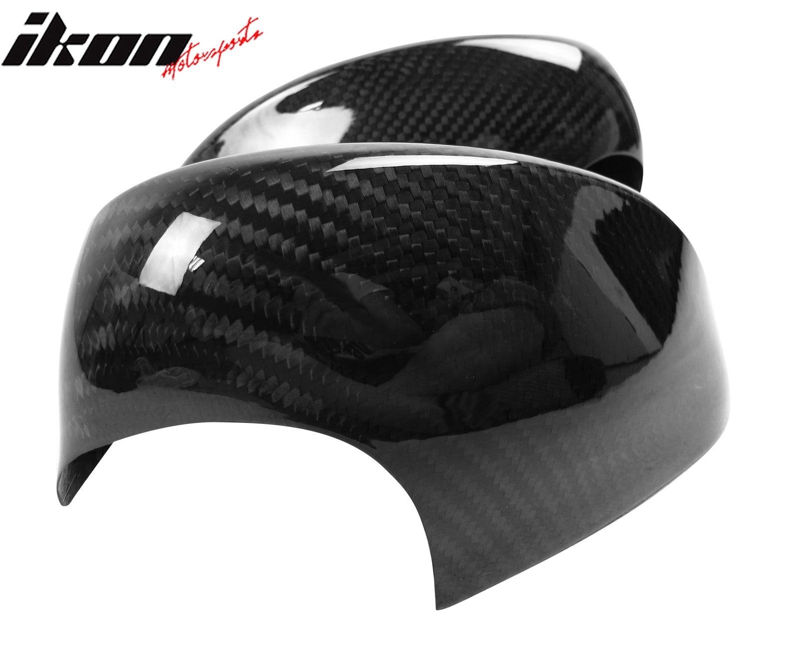 Fits 07-09 BMW E92 3-Series Mirror Covers Carbon Fiber OE Style Rear View Caps