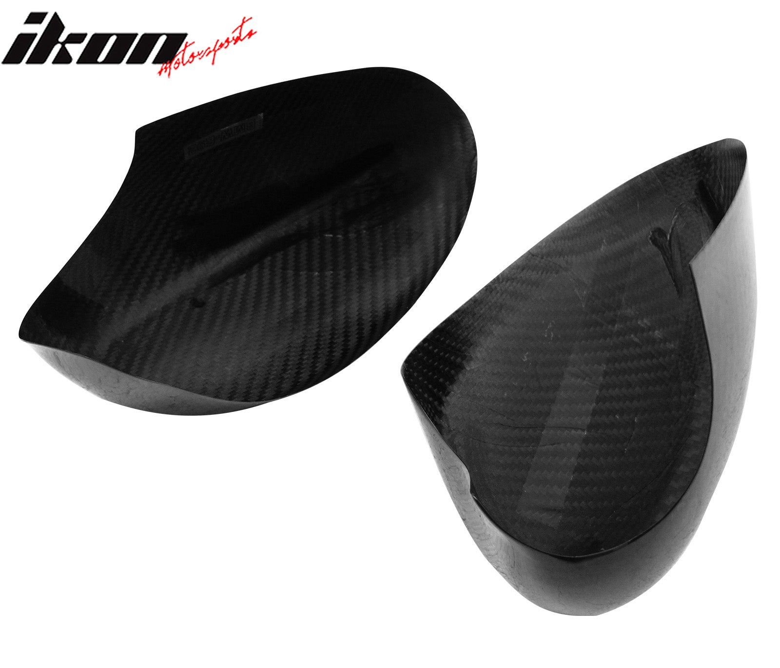 Fits 07-09 BMW E92 3-Series Mirror Covers Carbon Fiber OE Style Rear View Caps