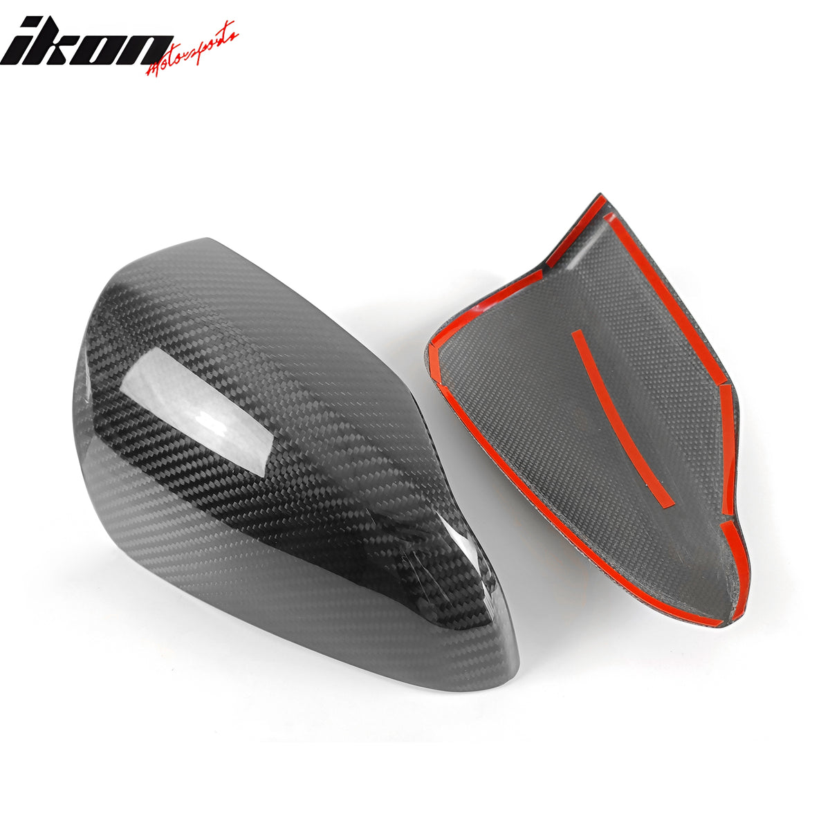 Fits 22-24 Subaru WRX Sedan 4DR Carbon Fiber Rear View Mirror Covers Trim 2PCS