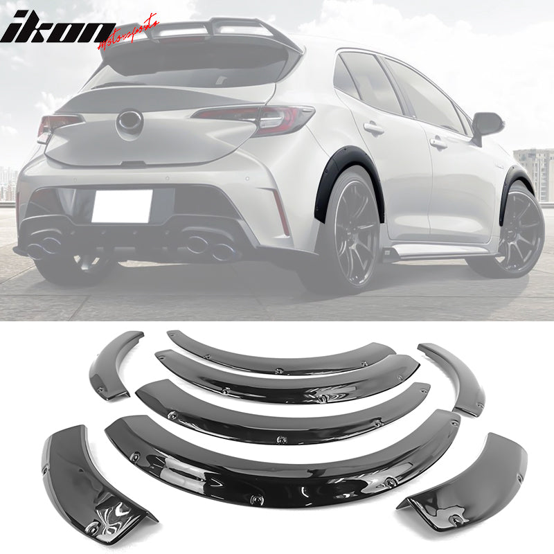 2019-2023 Toyota Corolla T Style Fender Flares Wheel Arch #218 Black