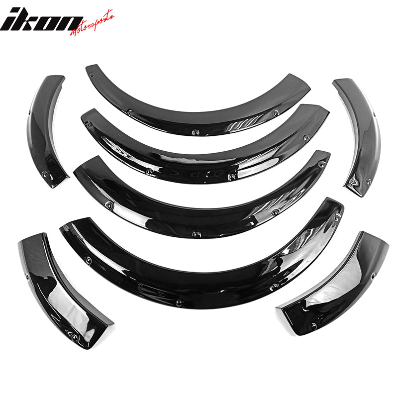 Fits 19-23 Toyota Corolla Auris TOMS Style Fender Flares Painted #218 Black 8PCS