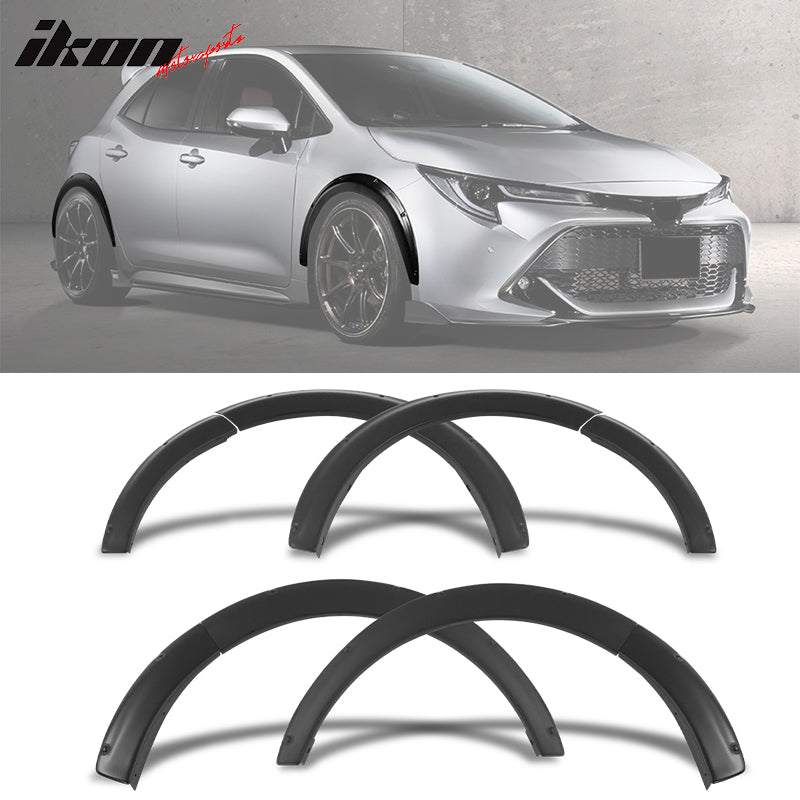 2019-2023 Toyota Corolla T Style Fender Flares Wheel Arch Matte Black