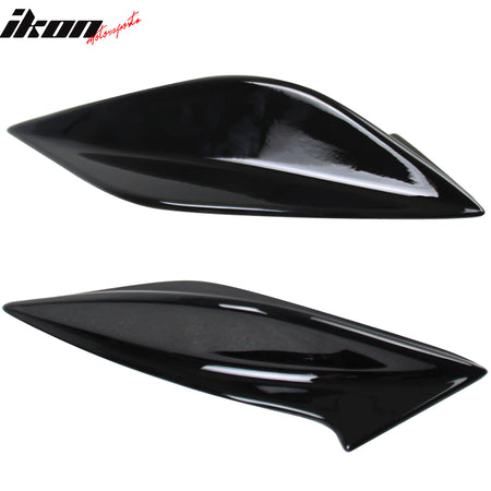 Fits 15-21 Subaru WRX STI 4th Sedan Side Fin Shark Trunk Spoiler - Gloss Black