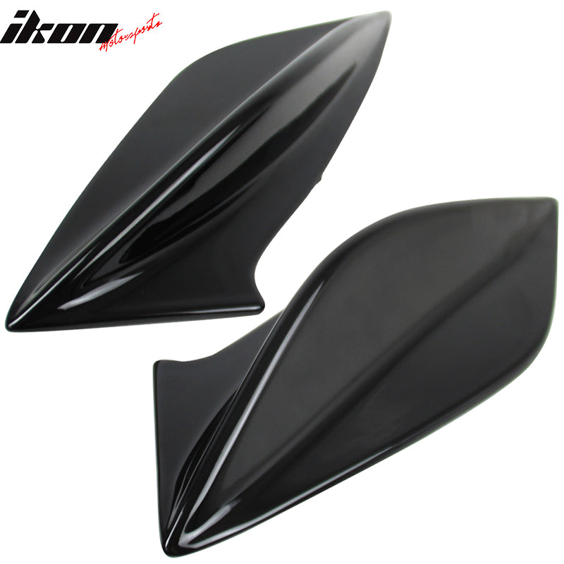 Fits 15-21 Subaru WRX STI 4th Sedan Side Fin Shark Trunk Spoiler - Gloss Black