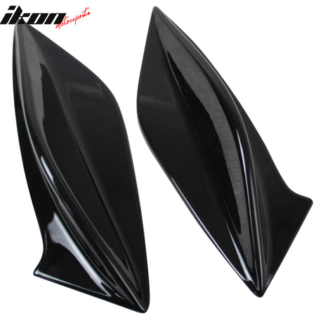 Fits 15-21 Subaru WRX STI 4th Sedan Side Fin Shark Trunk Spoiler - Gloss Black