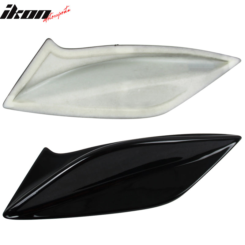 Fits 15-21 Subaru WRX STI 4th Sedan Side Fin Shark Trunk Spoiler - Gloss Black