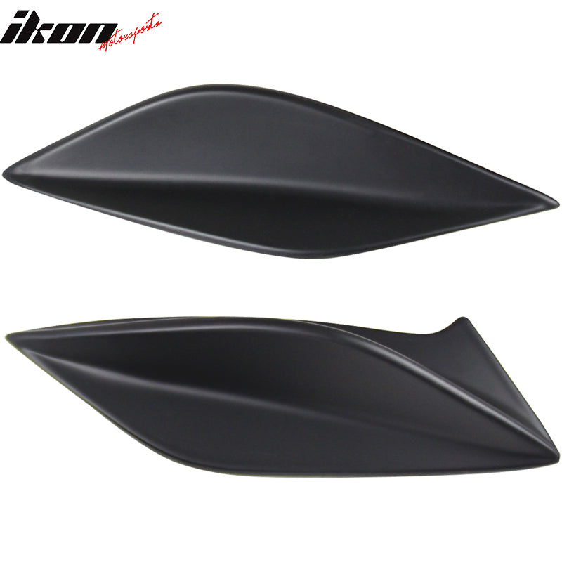 Fits 15-21 Subaru WRX STI 4th Sedan Side Fin Shark Trunk Spoiler - Matte Black