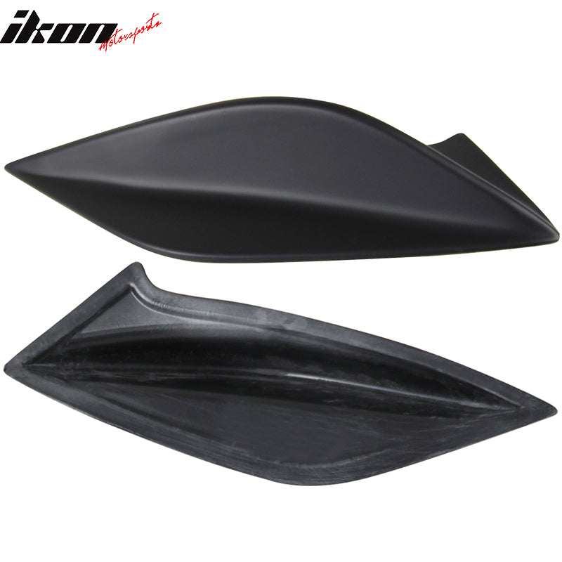 Fits 15-21 Subaru WRX STI 4th Sedan Side Fin Shark Trunk Spoiler - Matte Black