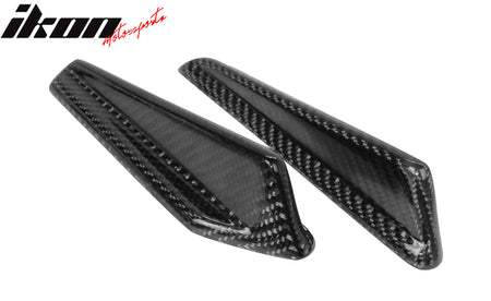 Fits 15-21 Subaru WRX STI Style Front Bumper Canards Carbon Fiber Side Fin Vents