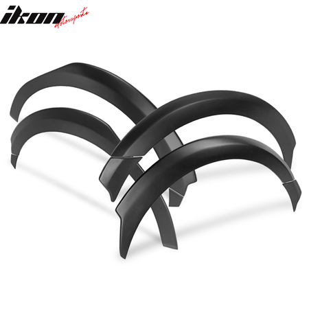 Fits 17-23 Tesla Model 3 Fender Flares Wheel Strip Trim Matte Black 8PC - FRP