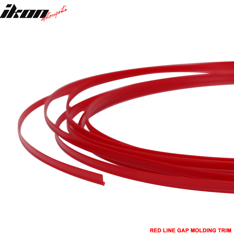 Universal Car Gap Red Line Moulding Trim Edge Interior Accessory Decor 5 Meters