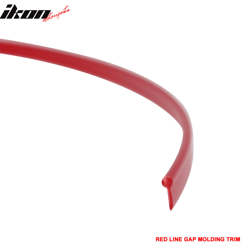 Universal Car Gap Red Line Moulding Trim Edge Interior Accessory Decor 5 Meters