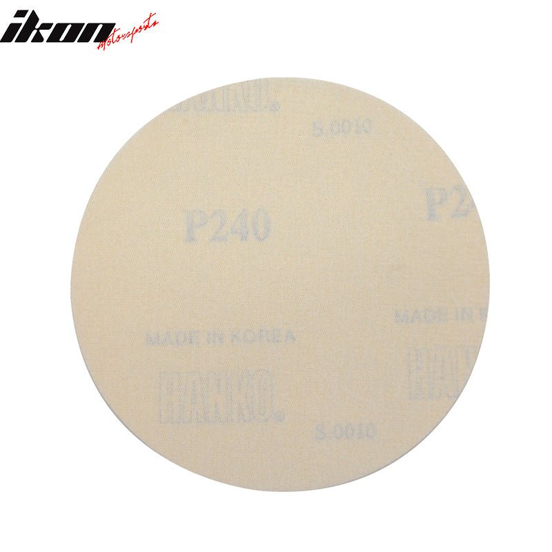 Disc 240 Grit 5 PSA Auto Sanding Paper Sheets Repair Sandpaper 10PCS