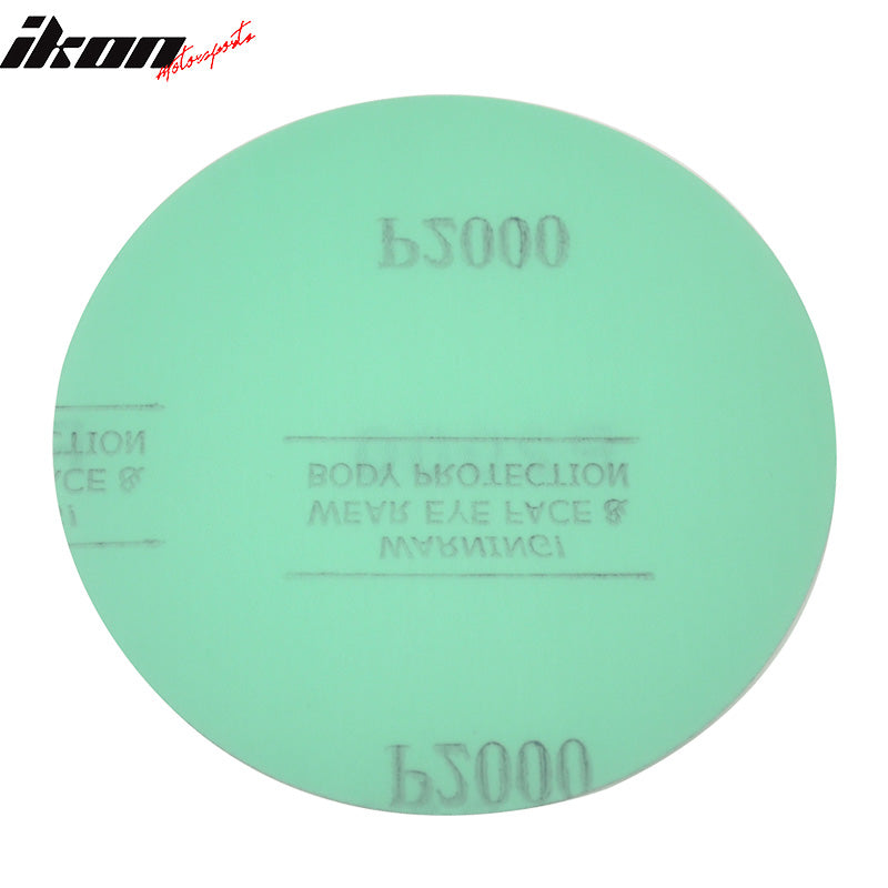 10PCS Disc 2000 Grit 5 inch PSA Auto Wet Sanding Paper Sheets Repair Sand Green