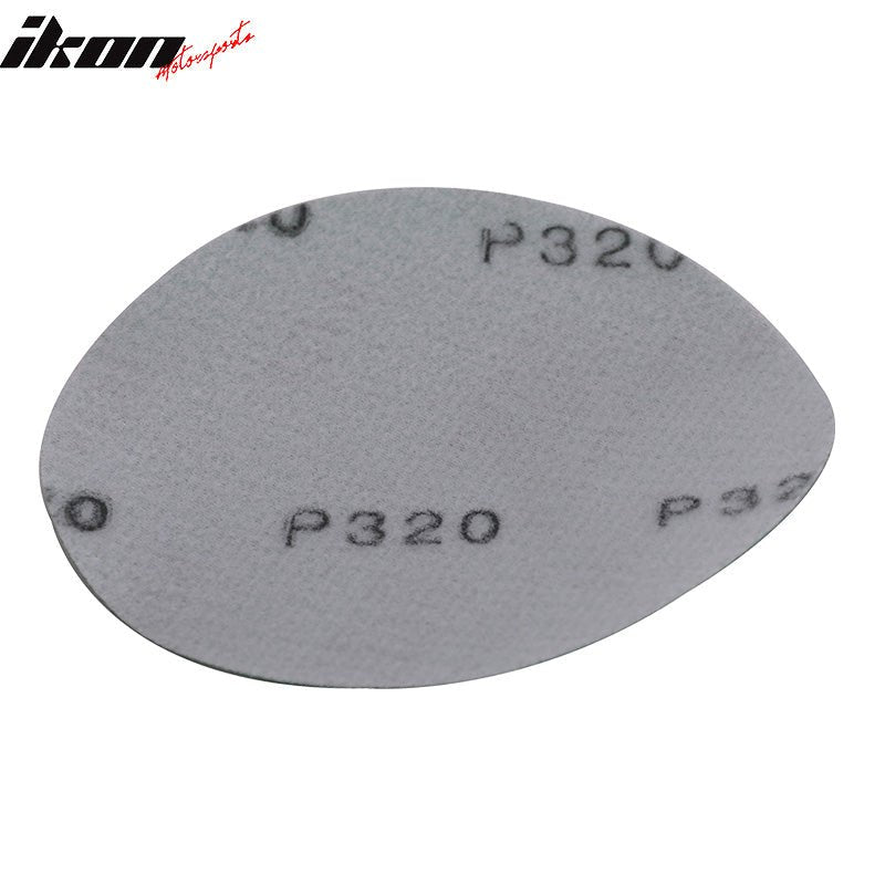 Wet Dry 5 Inch No Hole Sand Paper Disc 320 Grit Repair Sandpaper 10PC