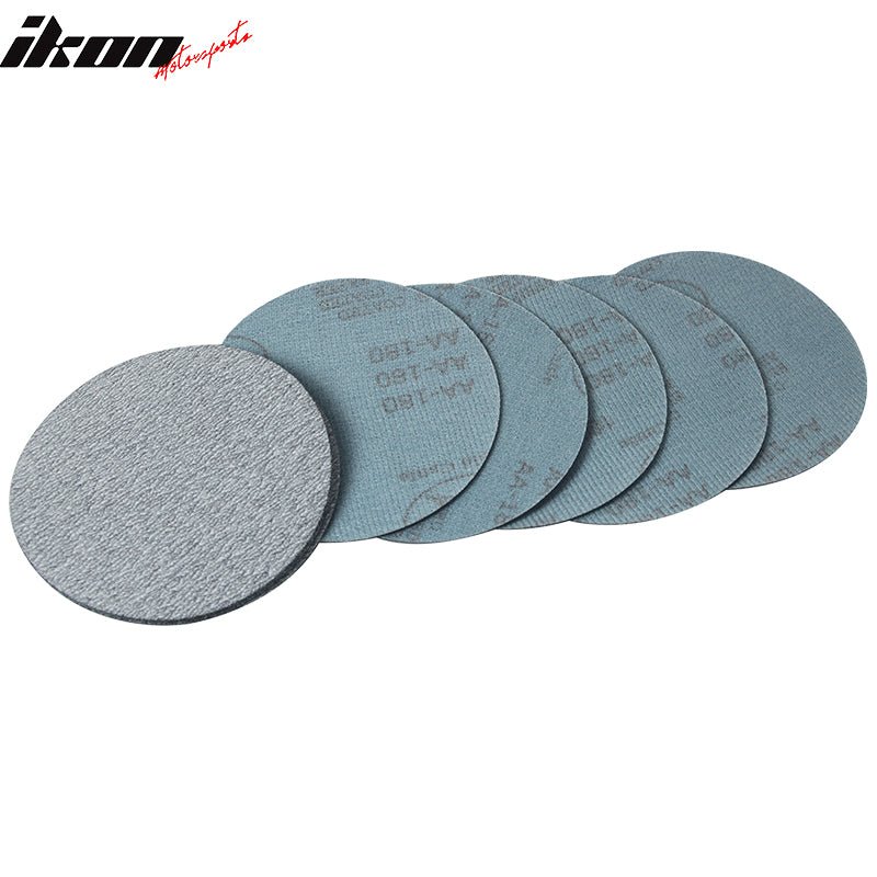 10PC 5Inch 127mm 180 Grit Auto Sanding Disc No Hole Sandpaper Sheets Sand Paper