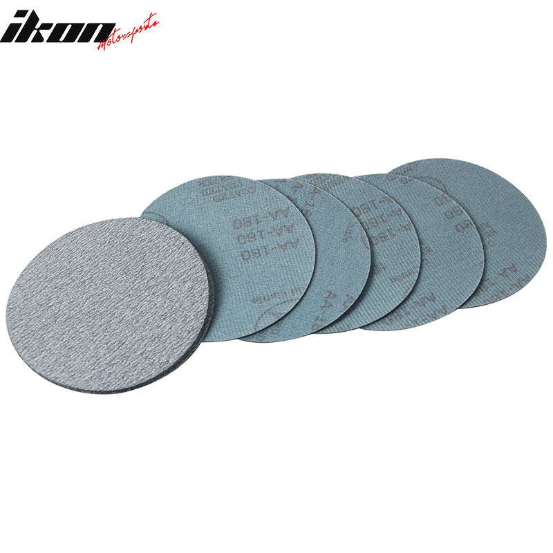 10PC 5Inch 127mm 180 Grit Auto Sanding Disc No Hole Sandpaper Sheets Sand Paper