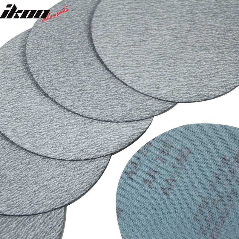 10PC 5Inch 127mm 180 Grit Auto Sanding Disc No Hole Sandpaper Sheets Sand Paper