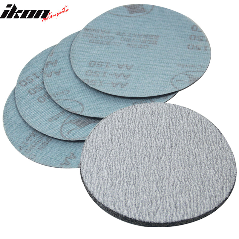 10PC 5Inch 127mm 150 Grit Auto Sanding Disc No Hole Sandpaper Sheets Sand Paper