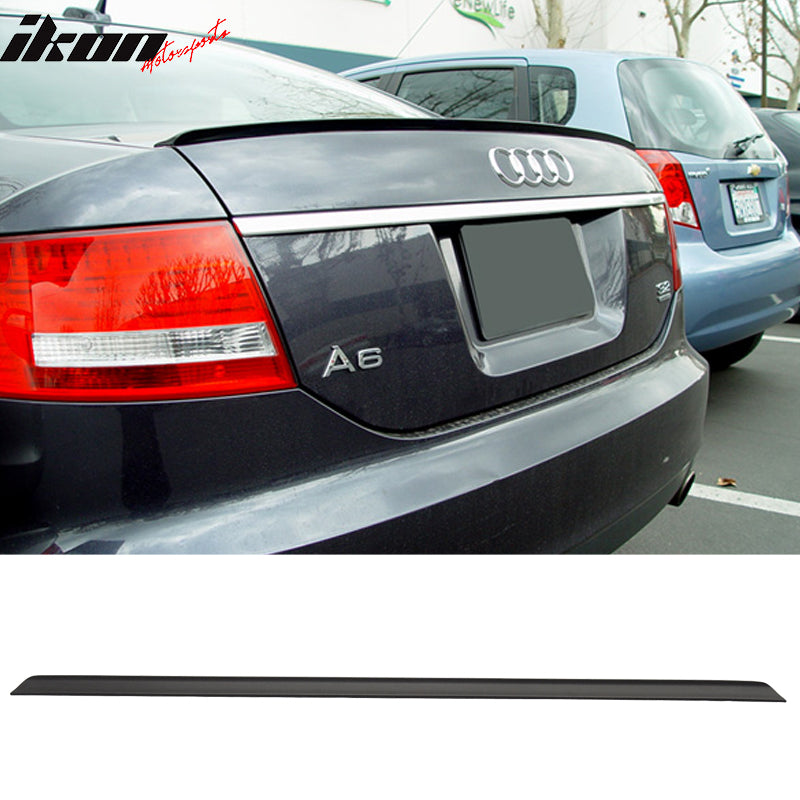 2005-2011 Audi A6 C6 PV Style Black Trunk Spoiler PUF